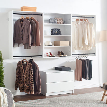 Devi - Wall Mounted Wood Closet System