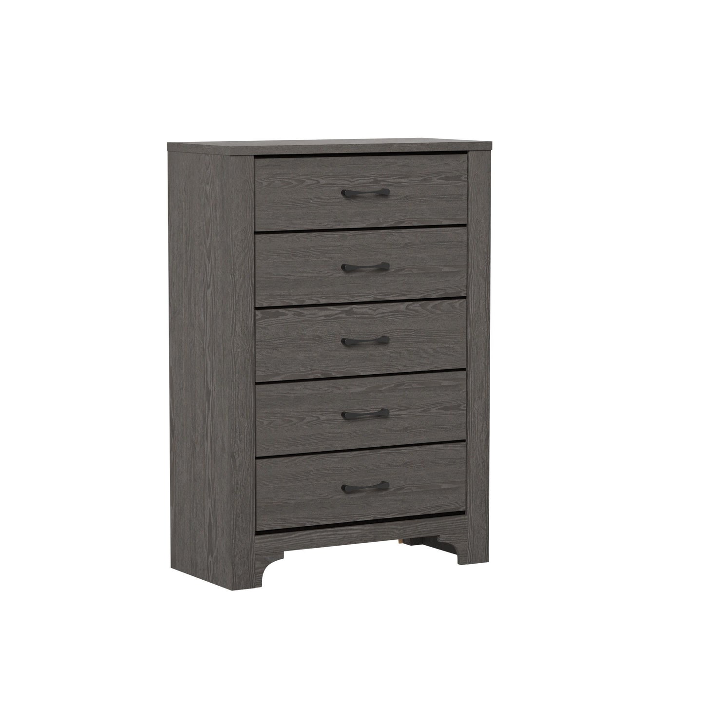 5 Drawer Dresser - Gray / Brown