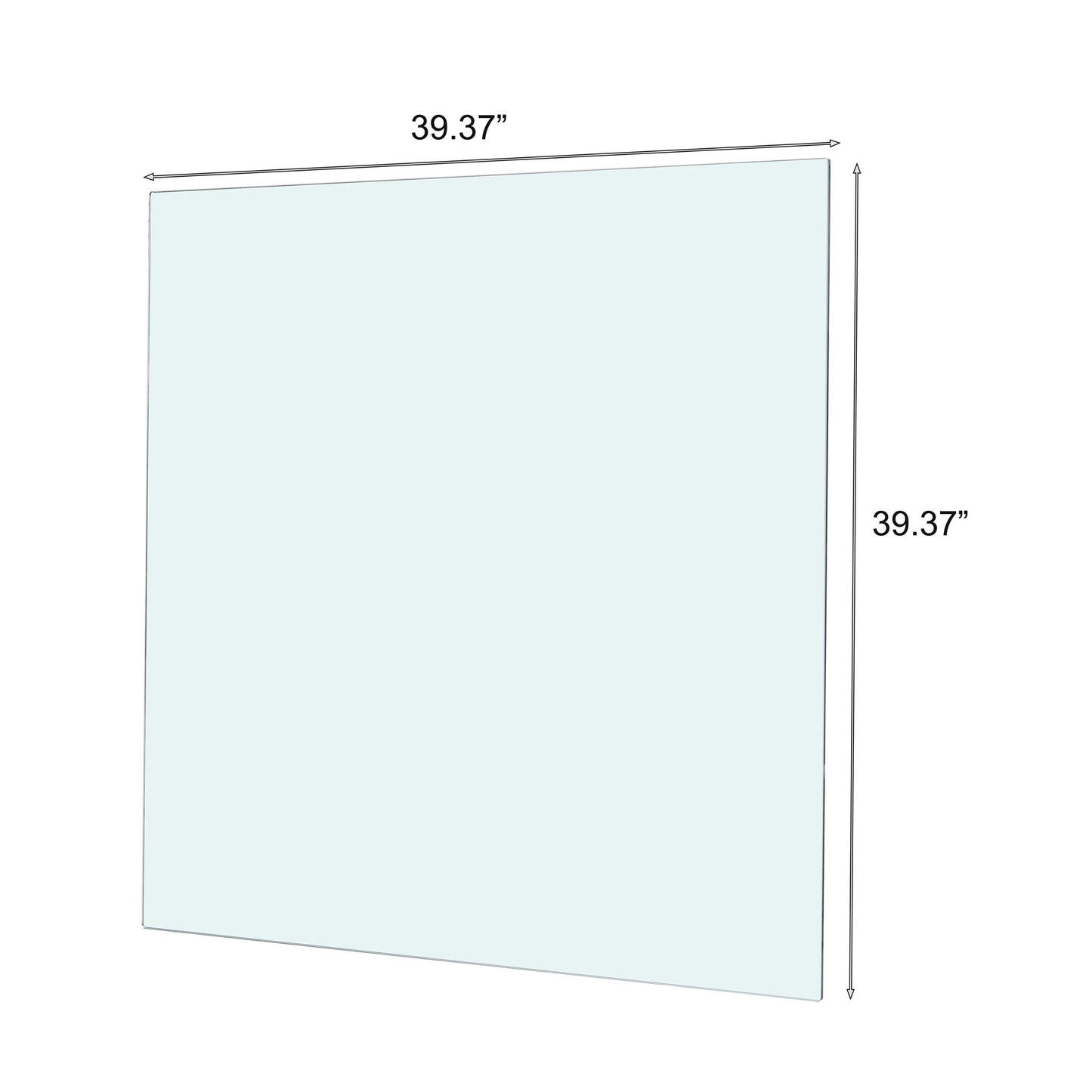Square Tempered Glass Top