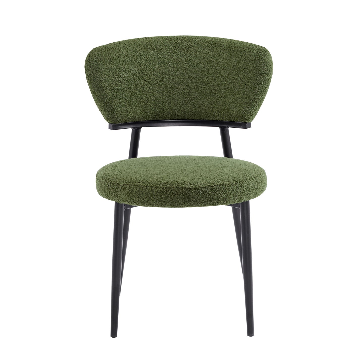 Upholstered Dining Chair (Set of 2) - Green Fabric