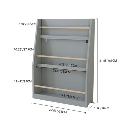3 Tier Book Shelf, Compact Storage For Bedrooms