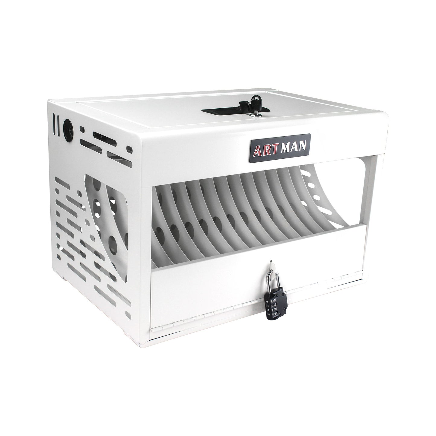 16 Bay Charging Cabinet For Laptop book, Locking Charging Station