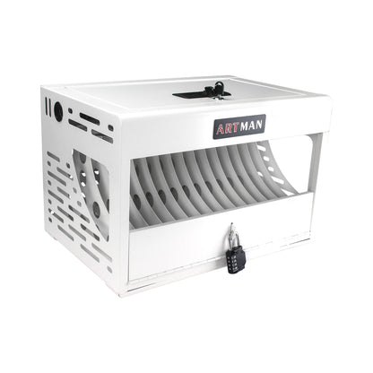 16 Bay Charging Cabinet For Laptop book, Locking Charging Station