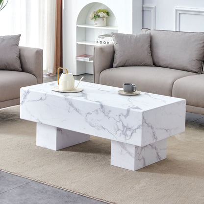 Modern Simple Marble Texture Coffee Table