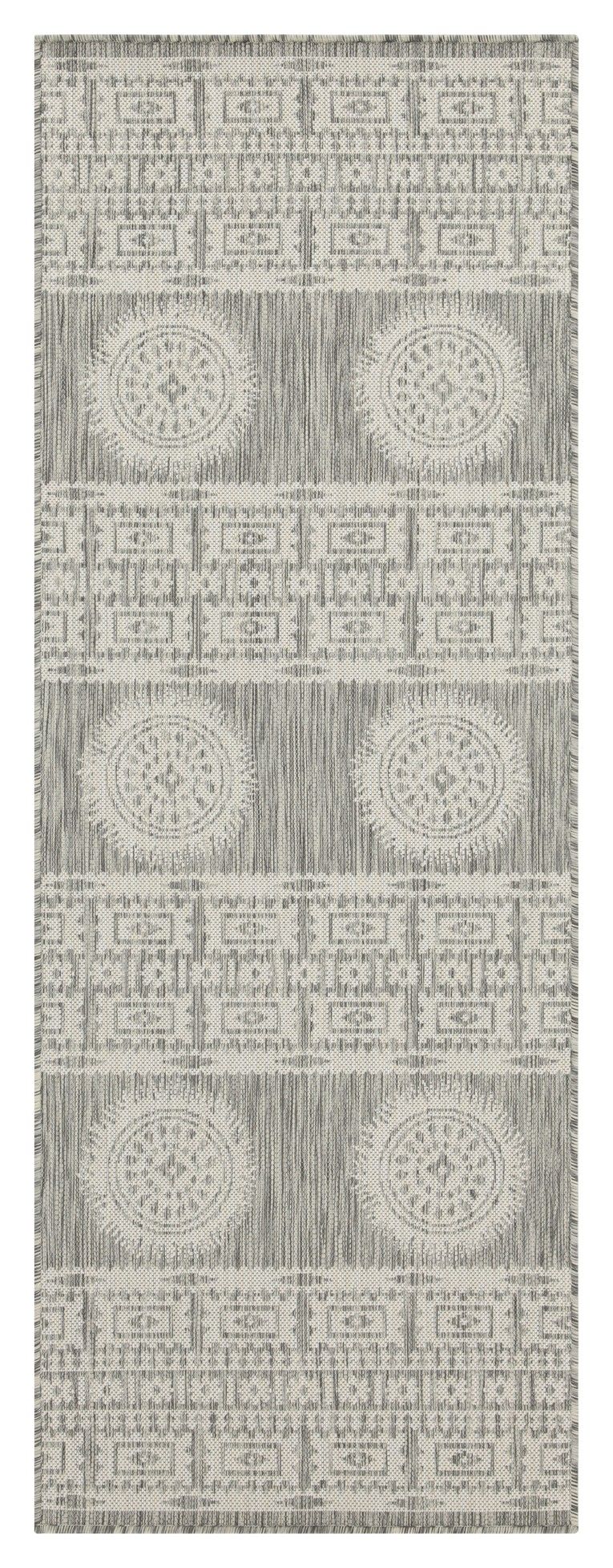 Sunshine - 5'3" X 7'3" Indoor, Outdoor Area Rug Polypropylene - Silver