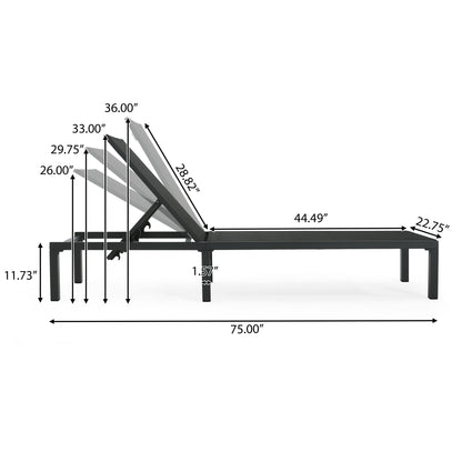 Westport - Outdoor Chaise Lounge (Set of 2) - Black
