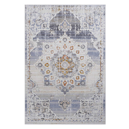 Payas - 8' X 10' Medallion Area Rug - Cream / Gold