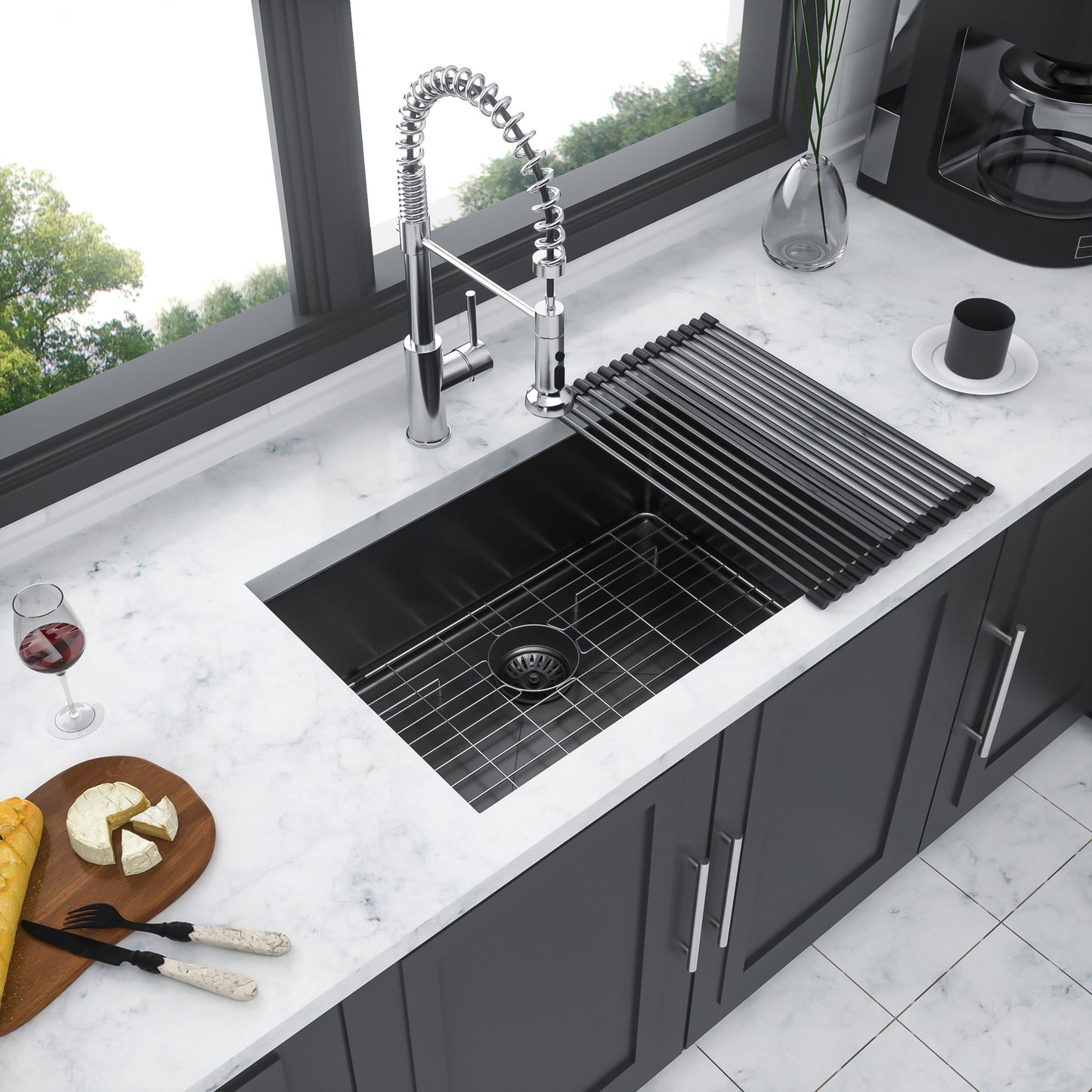 Undermount Kitchen Sink With Deep Single Bowl
