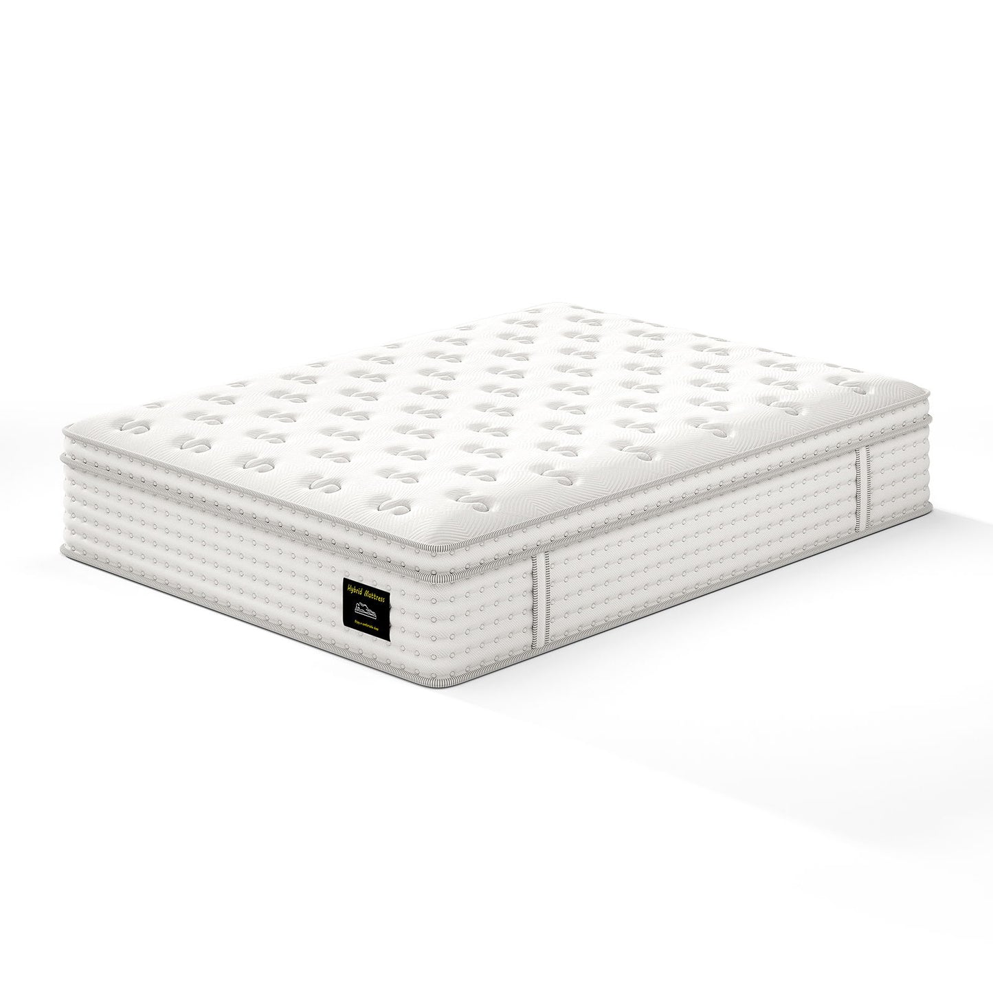 14'' Hybrid Mattress, Memory Foam & Pocket Springs For Pressure Relief