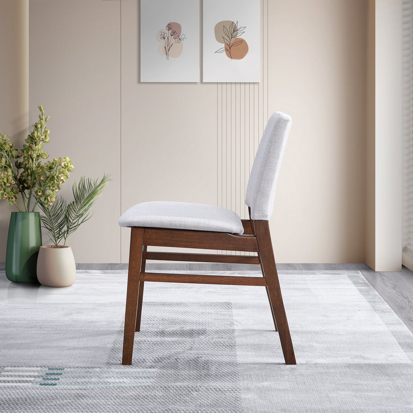 Gusto - Dining Chair (Set of 2) - Brown / Light Gray