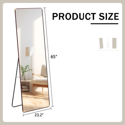 4th Generation Floor Standing, Full Length Mirror, Wall Mounted Glass - Transparent