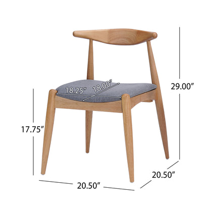 Elegant Dining Chairs With Ergonomic Backrest & Comfort Cushions (Set of 2)