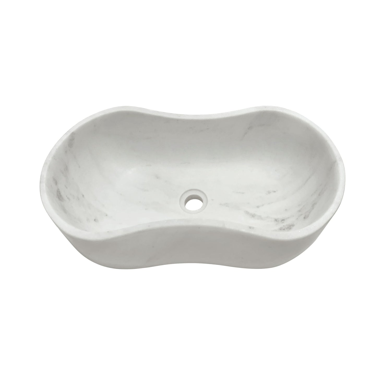 Bathroom Vessel Sink With Wavy Design