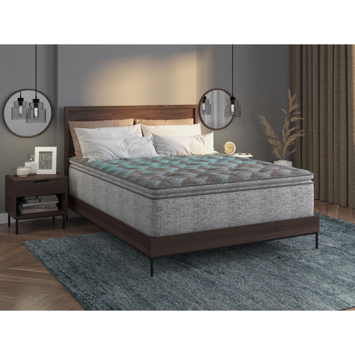Comfort Care - 14"  Euro Top Hybrid Mattress, Plush Comfort