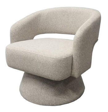 Nashkins - Pebble - Swivel Accent Chair