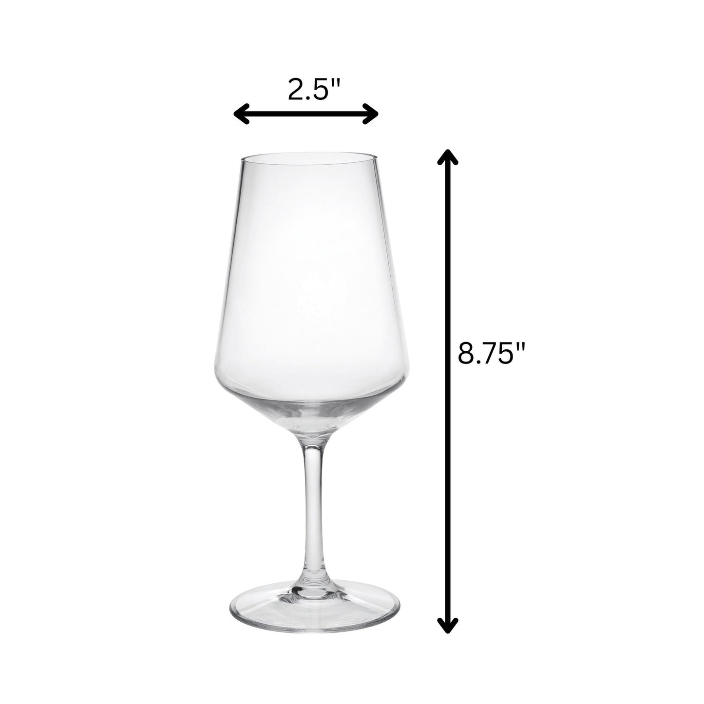 Tritan Lexington - Leadingware Unbreakable Wine Glass (Set of 4), Bpa Free, 19Oz - Clear