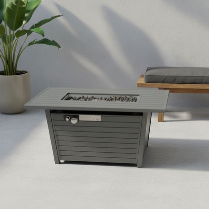 Propane Outdoor Fire Pit Table With Lid Versatile Fuel Options