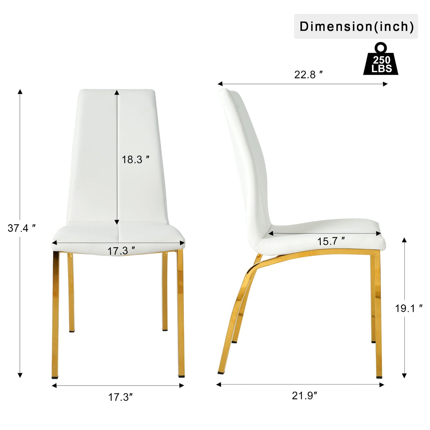 Modern Upholstered Dining Chair (Set of 4)