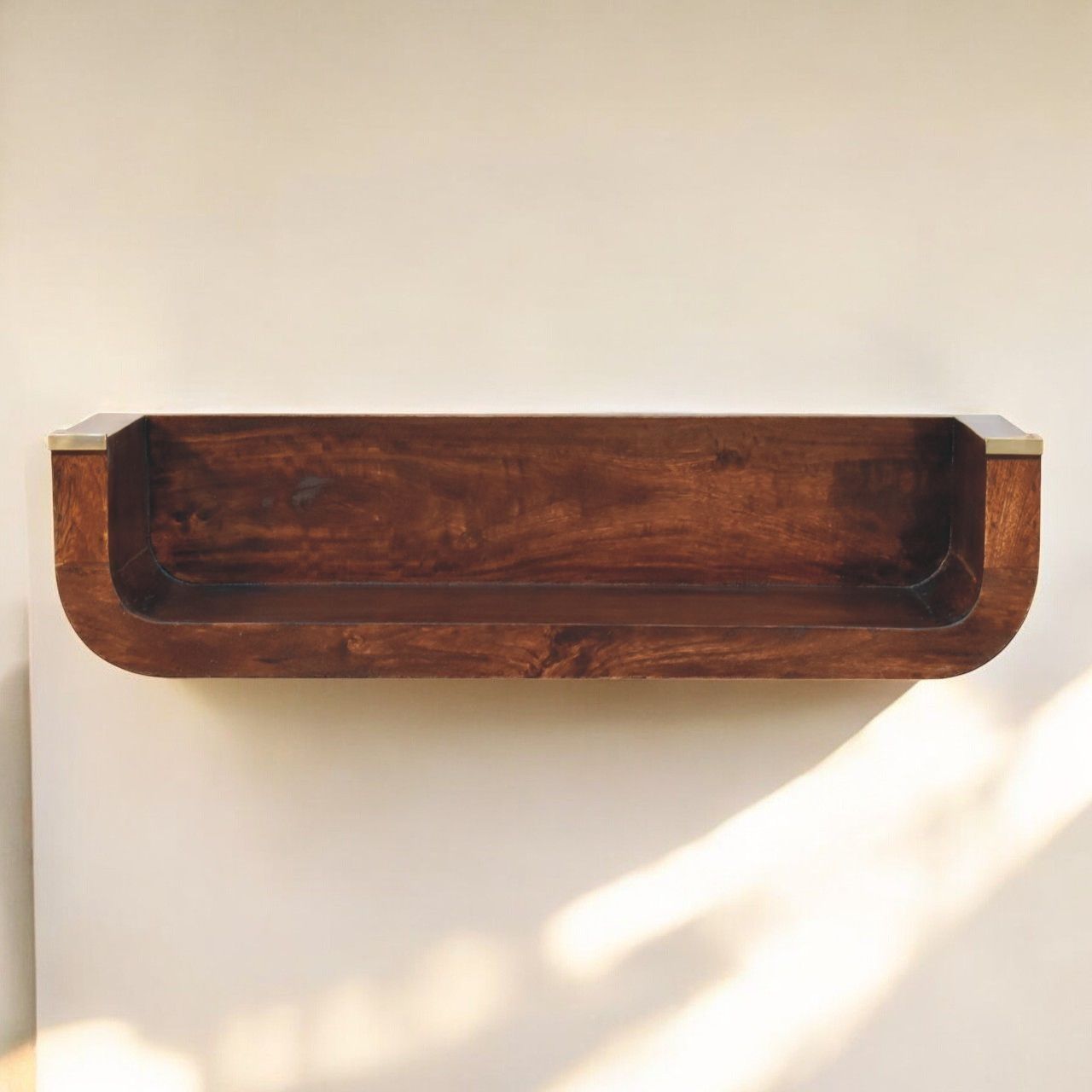 Indira - Floating Console Table - Walnut