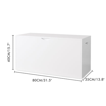 Toy Storage Organizer With Rolling Drawer, Chest With Wheels, Large Pull Out Bin For Nursery - White