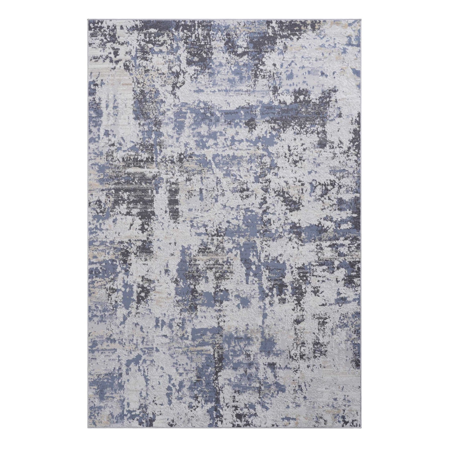 Payas - 6' X 9' Abstract Area Rug - Gray / Denim