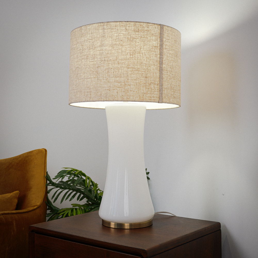 Cascade - Lamp Base Table Lamp - Beige / Gold / White