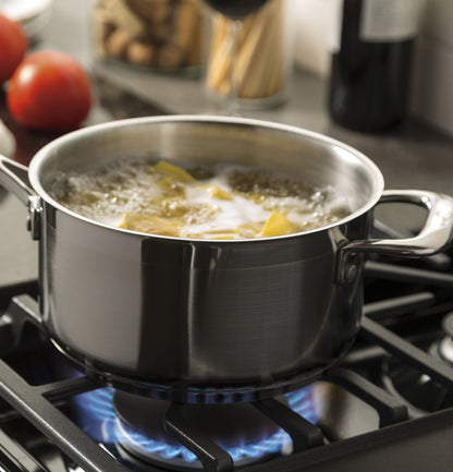 GE 30" Freestanding Gas Range With 5 Sealed Burners - Black