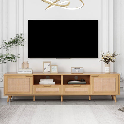 TV Stand, Media Console With Cable Management