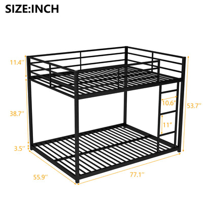 Metal Bunk Bed, Low Bunk Bed With Ladder