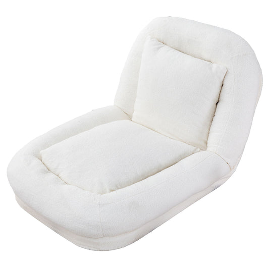 Contemporary Folding Sofa Chair With 5 Adjustable Positions For Gaming, Meditation, And Relaxation