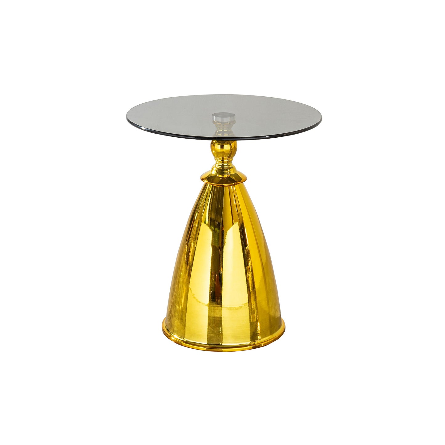 Modern Living Room Coffee Table With Tempered Glass Carbon Steel - Gold