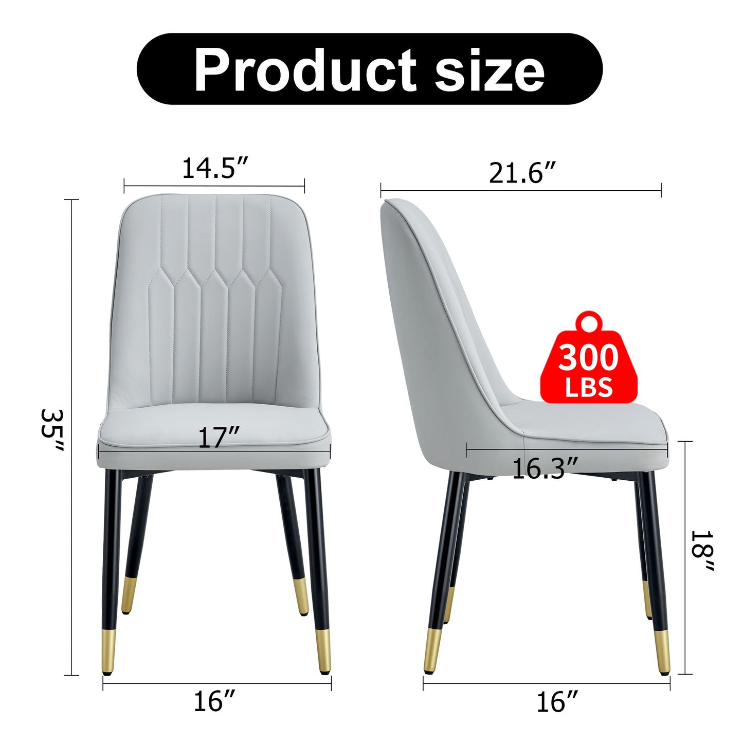 Modern Chair With Metal Legs