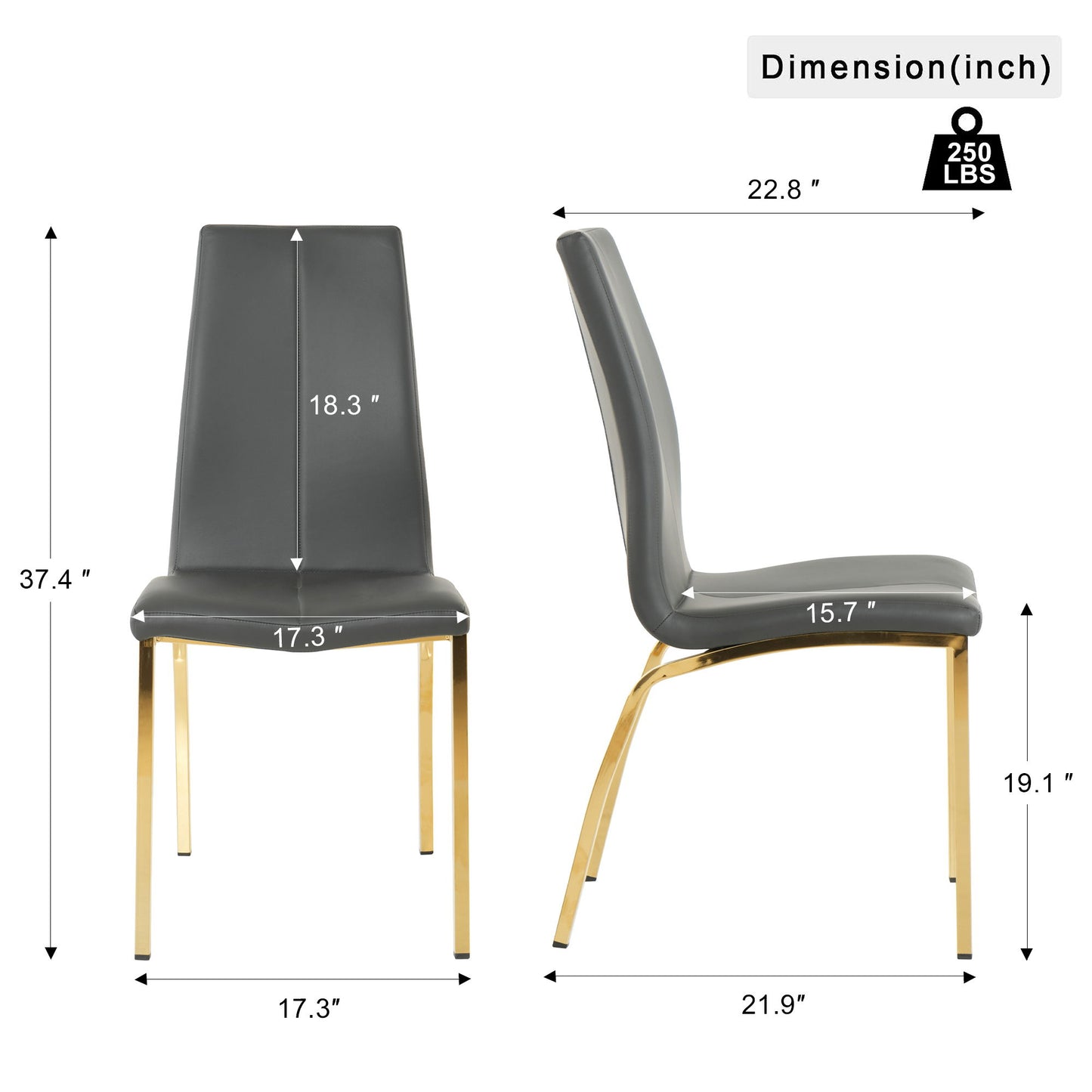 Modern Upholstered Dining Chair (Set of 4)