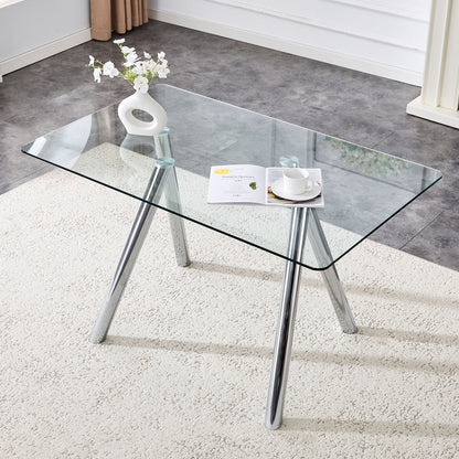 Dining Table With Transparent Surface