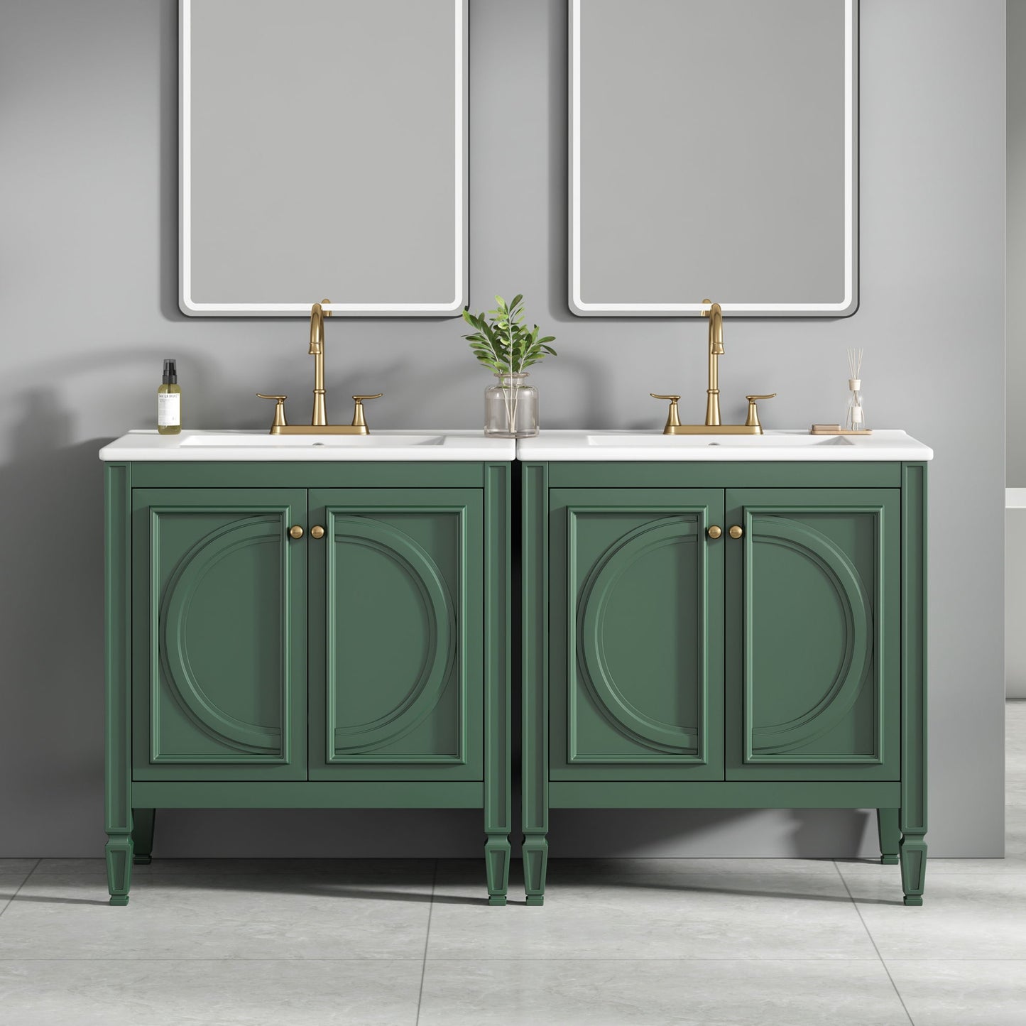Bathroom Vanity With Sink With 2 Doors And Adjustable Shelf