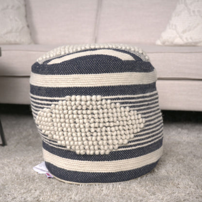 Diamond - Handcrafted Cylindrical Pouf