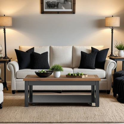 Coffee Table - Black / Whiskey