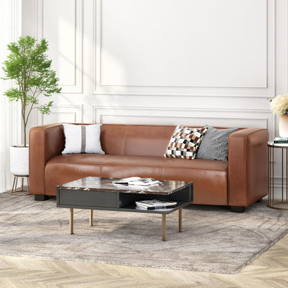 Contemporary 3 Seater Sofa With Tuxedo Design