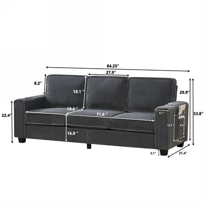 3 Seater Compact Sofa For Living Room
