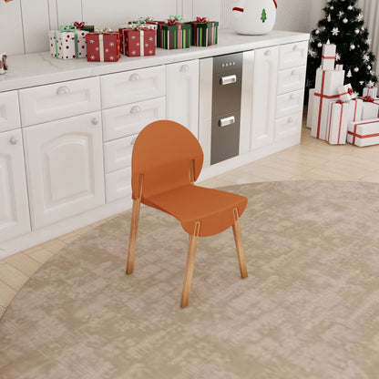 4 Piece Set Of Single Chairs With A Design Combining Modern And Traditional Elements