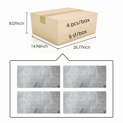 Textured Finished, 3D Tiles For Wall Decoration (Set of 4)