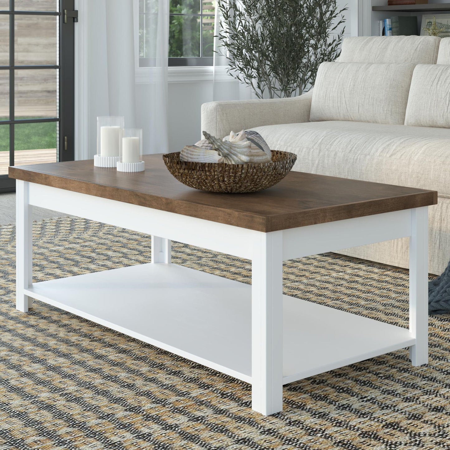 Coffee Table - Jasmine Whitewash / Barnwood