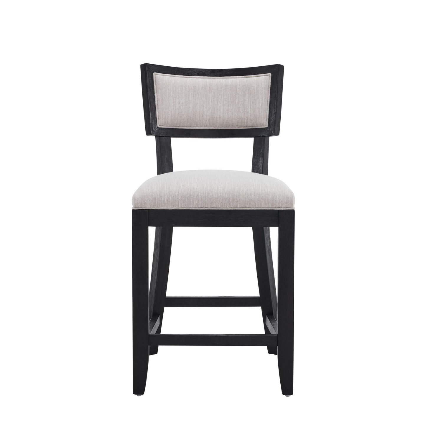 Upholstered Counter Height Bar Stools With Comfy Back (Set of 2)