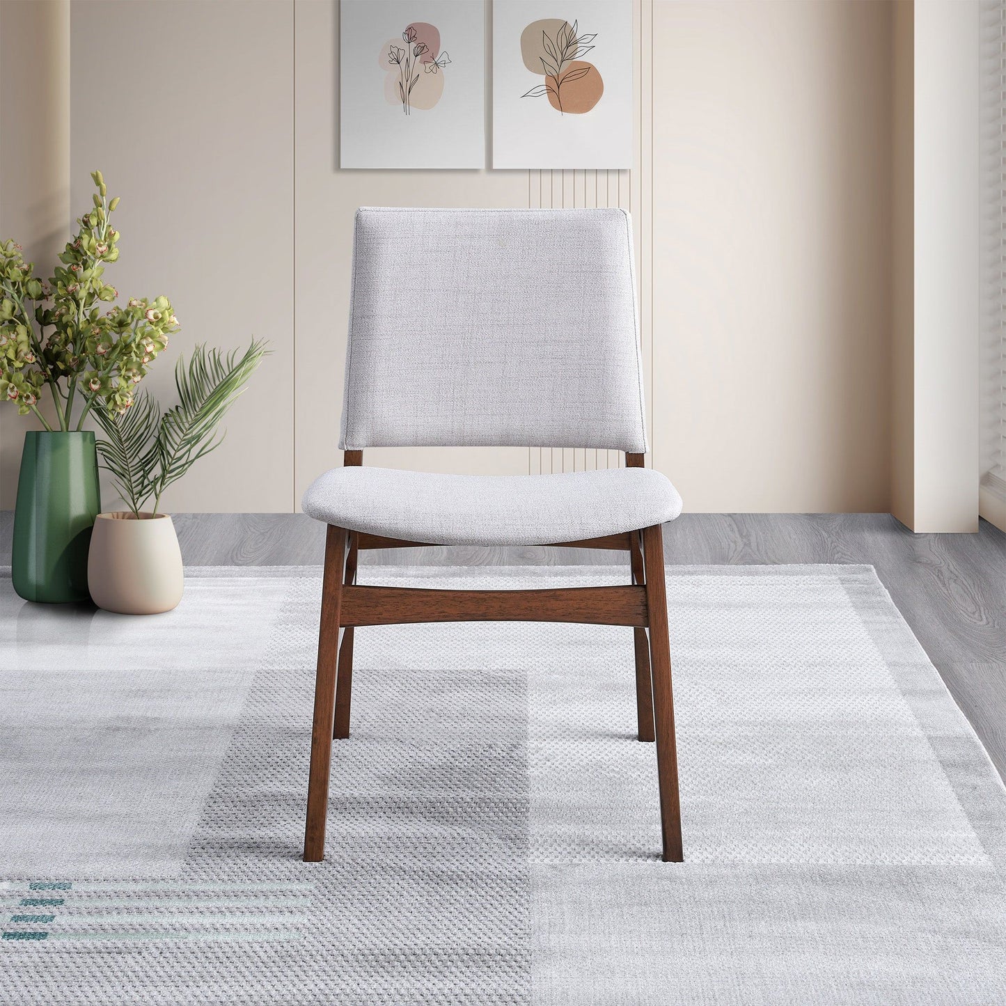 Gusto - Dining Chair (Set of 2) - Brown / Light Gray