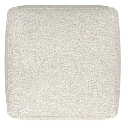 Chantal - Square Pouf - Ivory