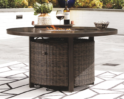 Paradise Trail - Medium Brown - Round Fire Pit Table