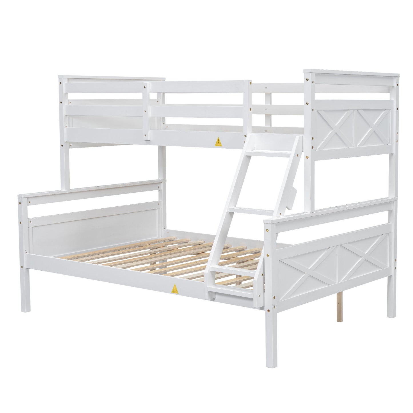 Bunk Bed With Ladder And Safety Guardrail