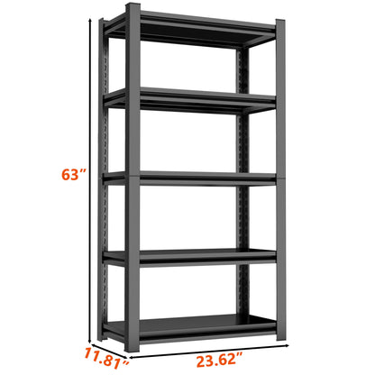 5 Tier Heavy Duty Shelving Unit Adjustable Shelving Units