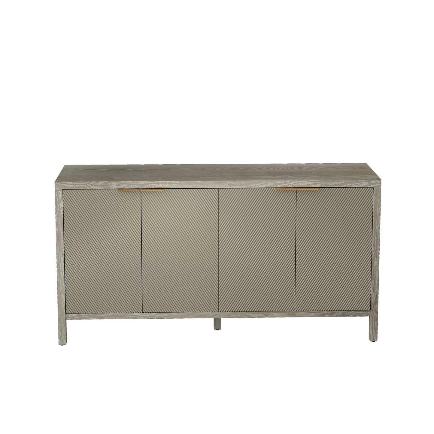Buffet Cabinet With 4 Doors, Storage Sideboard For Living Room, Dining Room - Champagne