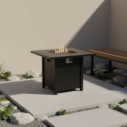 Powdercoated Fire Pit With Top
